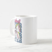 Mug Baseball Softball Bow, Coquette Baseball Maman Mam (Devant gauche)