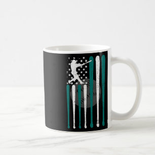 Mug Baseball vintage American US Drapeau Spiritueux Ba