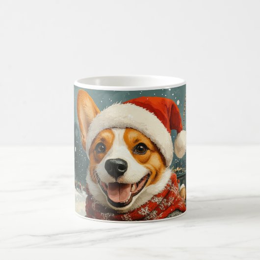 Mug Basenji Chien Montagnes Russes Noël (Centre)