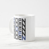 Mug Bases de texte BIDEN (Devant gauche)