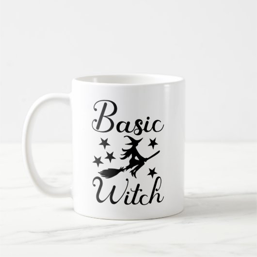 Mug Basic Witch" Halloween – Cute Flying Witch  (Gauche)