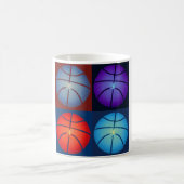 Mug Basket-ball Art Pop Quatre Couleurs (Centre)