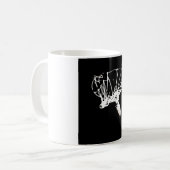 Mug Basket-ball Black White Pop Art (Devant gauche)