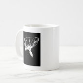 Mug Basket-ball Black White Pop Art (Devant gauche)
