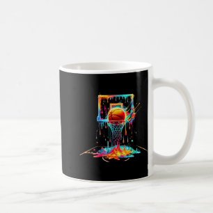 Mug Basket-ball coloré goutte couleur Splash Hoop Net