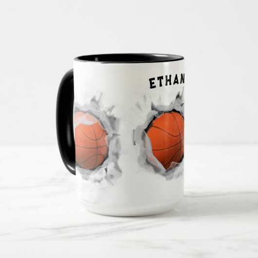 Mug Basket-ball du Personalized (Devant gauche)