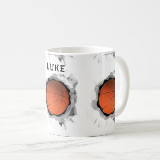Mug Basket-ball du Personalized (Devant droit)