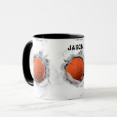 Mug Basket-ball du Personalized (Devant gauche)
