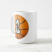Mug Basket-ball et joueurs du numéro 1 (Devant gauche)