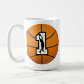 Mug Basket-ball et joueurs du numéro 1 (Gauche)