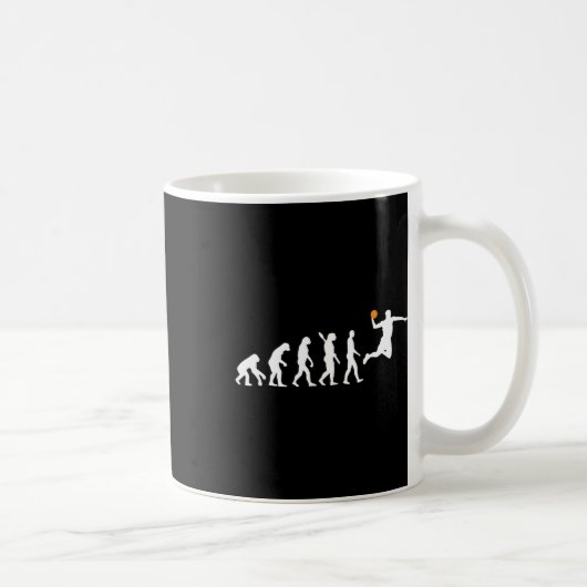 Mug Basket-ball - Évolution humaine Darwin (Droite)