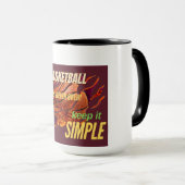 Mug Basket-ball favori (Devant droit)
