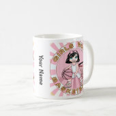 Mug Basket-ball Filles Rose (Devant droit)