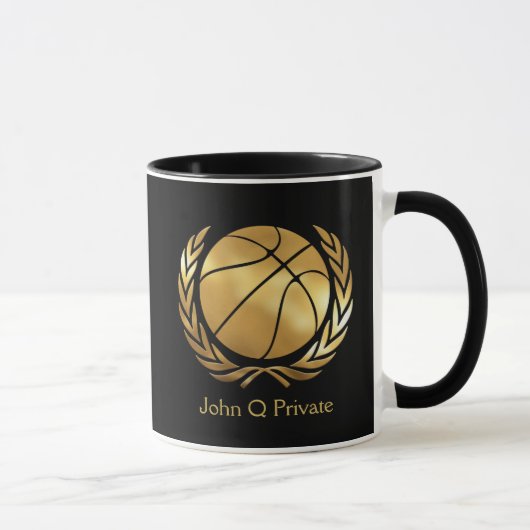Mug Basket-ball Gold Custom (Droite)