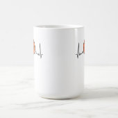 Mug Basket-ball Heartbeat cadeaux sportifs (Centre)