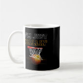 Mug Basket-ball Je suis juste Ballin' Coach Joueur d'é (Gauche)