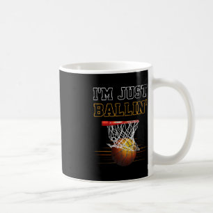 Mug Basket-ball Je suis juste Ballin' Coach Joueur d'é
