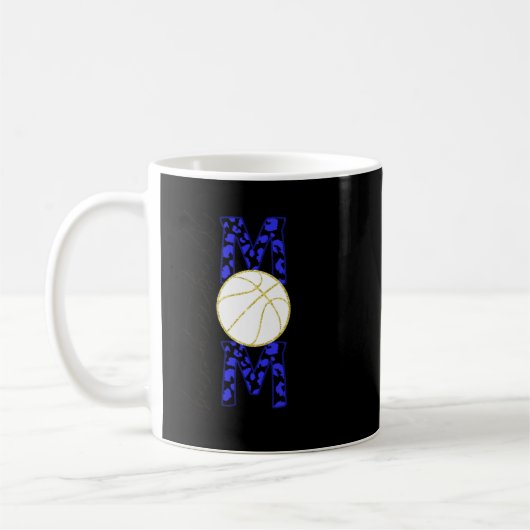 Mug Basket-ball maman-blanc (Gauche)