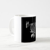 Mug Basket-ball noir et blanc (Devant gauche)