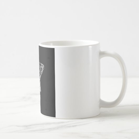 Mug Basket-ball noir et blanc (Droite)