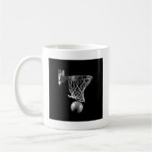 Mug Basket-ball noir et blanc (Gauche)