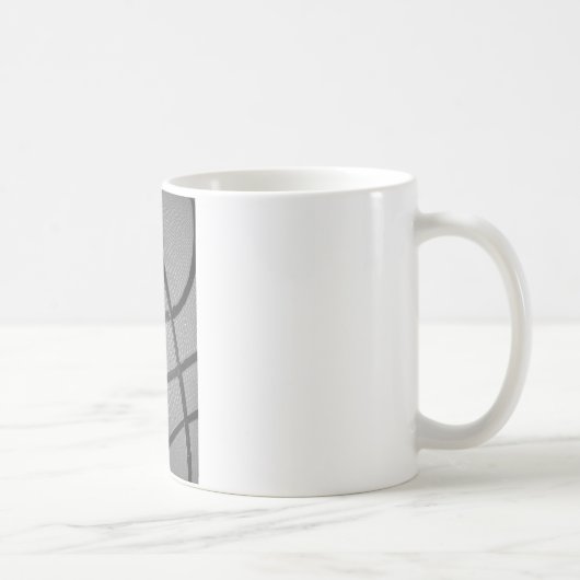 Mug Basket-ball noir et blanc (Droite)