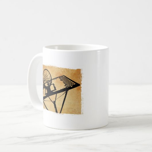 Mug basket-ball pop art (Devant gauche)