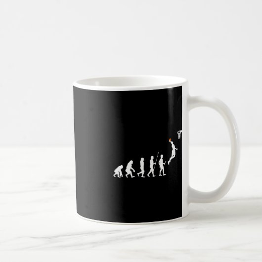 Mug Basket-ball sur l'évolution humaine (Droite)