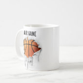Mug Basket-ball tordu (Devant gauche)