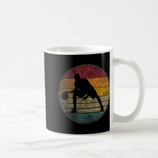 Mug Basket-ball - Vintage - Cool graphique rétro (Droite)