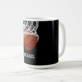 Mug Basket-ball Votre nom (Devant droit)