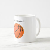 Mug Basket-ball Votre nom (Devant droit)