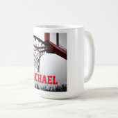 Mug Basket-ball Votre nom (Devant droit)