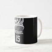 Mug Basket-ball Votre nom (Devant droit)