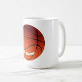 Mug Basket-ball Votre nom Personnalisé (Devant droit)