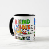 Mug Basket de Sensibilisation sur l'autisme "Be A (Devant gauche)