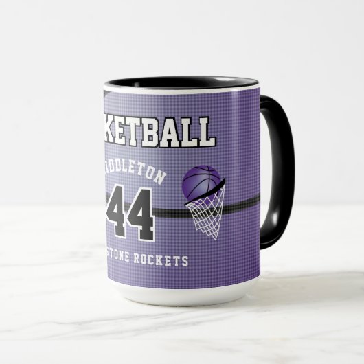 Mug Basket - Violet (Devant droit)