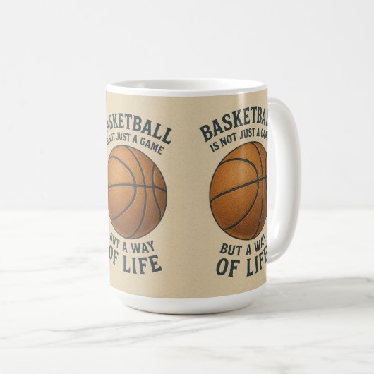 Mug Basketball, a way of life! (Devant droit)
