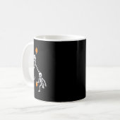 Mug Basketball Halloween Skeleton Dunking Dribble Boys (Devant gauche)