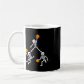 Mug Basketball Halloween Skeleton Dunking Dribble Boys (Gauche)