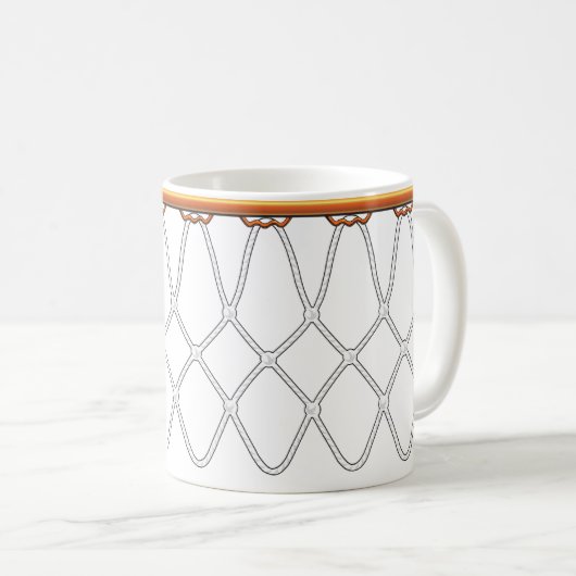 Mug Basketball Hoop Net_black contour_jumpstart java (Devant droit)