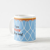 Mug Basketball Hoop Net_I Love Dunkin'_blue (Devant gauche)