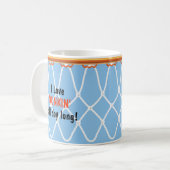 Mug Basketball Hoop Net_I Love Dunkin'_blue (Devant gauche)