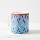 Mug Basketball Hoop Net_red blanc bleu_on bleu clair (Devant gauche)