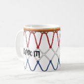Mug Basketball Hoop Net_red white blue_Dunk It (Devant gauche)