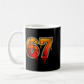 Mug Basketball Ice Cream Drip Funny 67 Six Seven Gen A (Gauche)