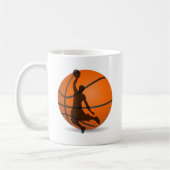 Mug basketball joueur silhouette pop art (Gauche)