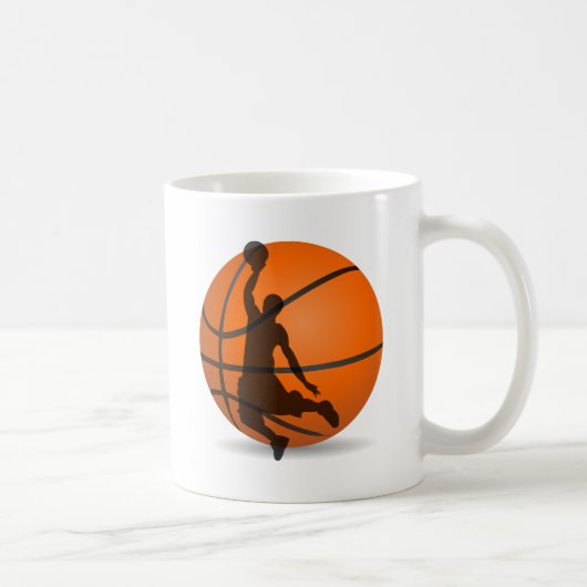 Mug basketball joueur silhouette pop art (Droite)