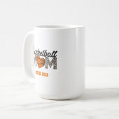 Mug Basketball Maman Mug, avant et arrière conception  (Devant gauche)