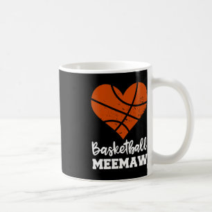 Mug Basketball Meemaw Fun Basketball Heart Grandma Mee